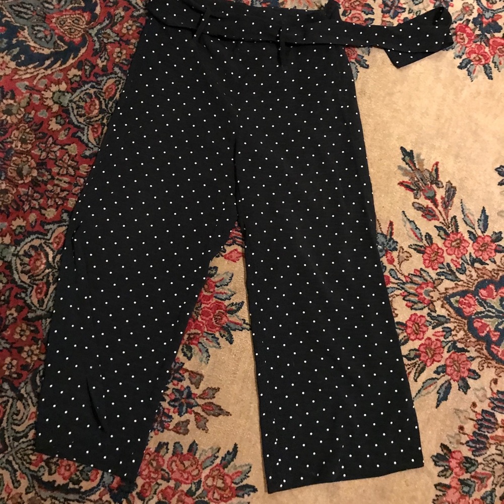 Cynthia Rowley cropped wideleg pants